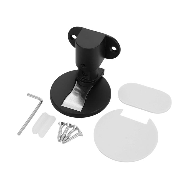 Adjustable Windproof Door Stoppers Strong Aluminum Ground Stoppers Noise Reducing for Home Office Door Security