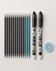 0.5mm School Office Pen Refills Erasable Pens Set Eraser Blue Black Washable Gel Pen Refill Writing Supplies
