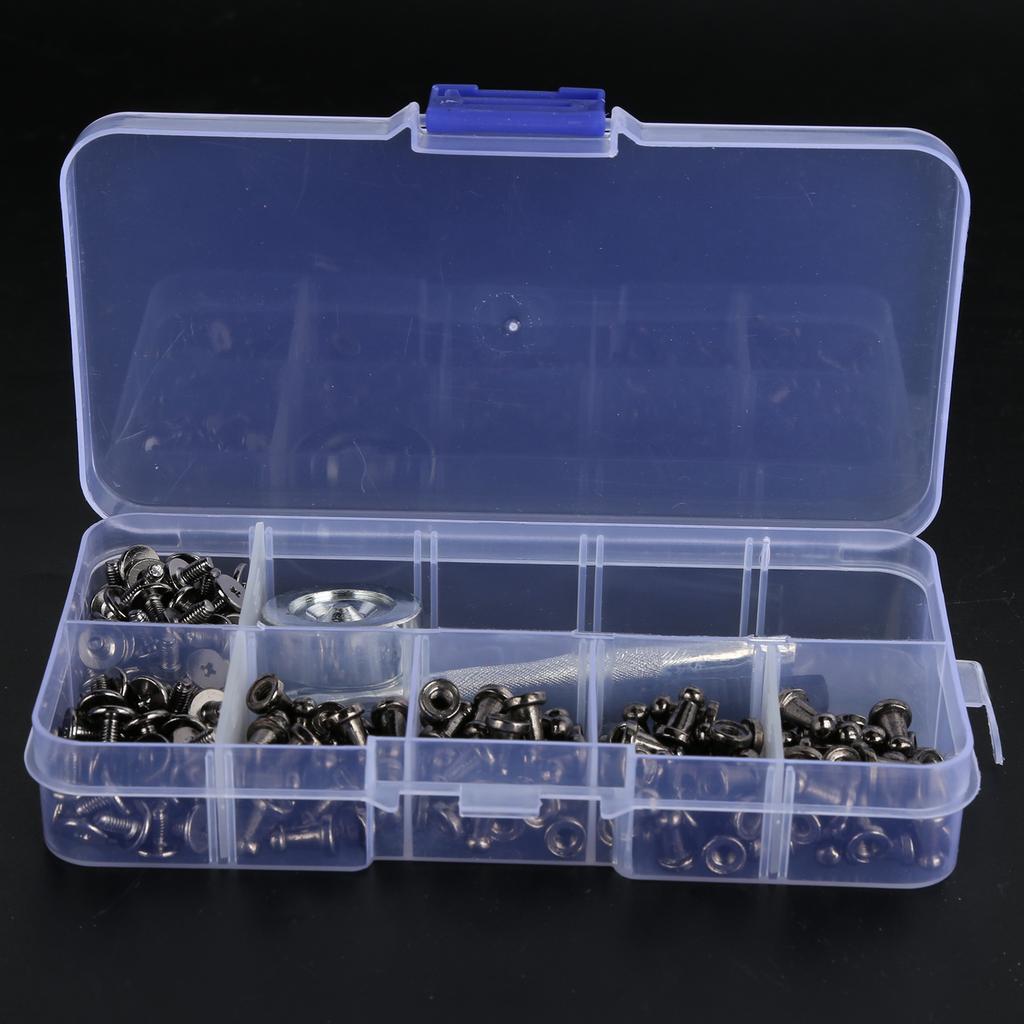 Monk Head Rivets Aluminum Material Leather Craft Costume Making Punching Supplies Screw Kit