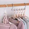 4Pcs Coat Hanger Wardrobe Organizer 360-Degree Rotation Strong Load-bearing 5 Slots Design Space-Saving Closet Organizer