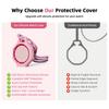 Soft Silicone Watch Protective Case Lightweight Octagonal Bumper Case with Strap