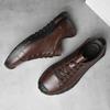 Italian Men's Genuine Leather Casual Shoes Wear Resistant Outdoor Mountaineering Shoes Men's Oxford Shoes Versatile Sports Shoes