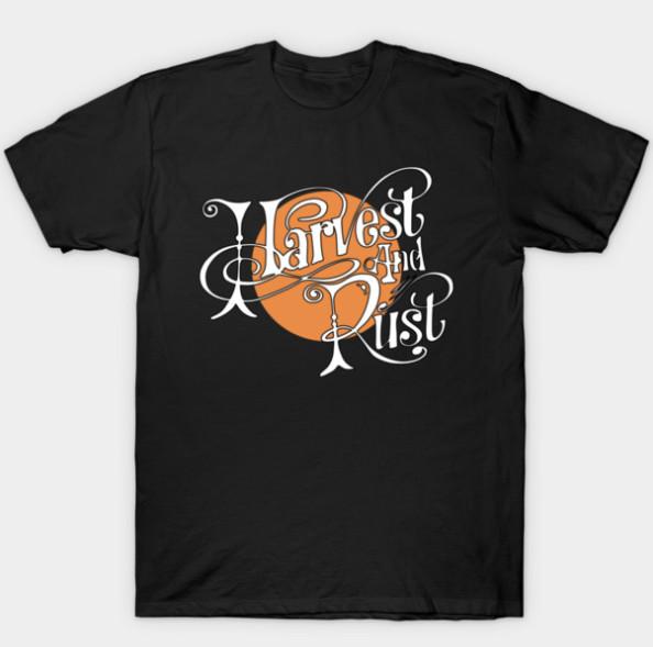 

Harvest amp Rust on black TShirt Unisex T-Shirt XL