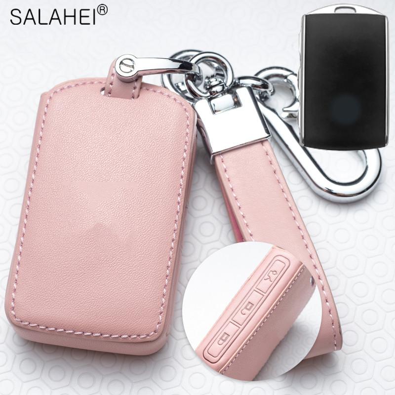 Leather Car Key Case Leather For Volvo C30 Xc40 Xc60 Xc90 S60 S70 S80 S90 Xc90 - V50 V90 S40 D5 T5 T6 Keychain Bag