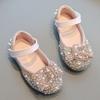 Baby Girl Princess Shoes Spring Autumn Dance Shoes Rhinestone Performance Shoes Bow Toddler Flats
