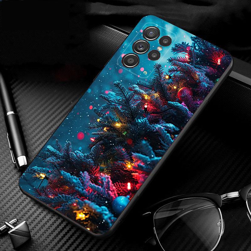 Christmas Tree Ball Phone Case For Samsung Galaxy S25 S24 S23 S22 S21 Ultra S24 S23 S22 S21 S25 Plus S24 S25 FE
