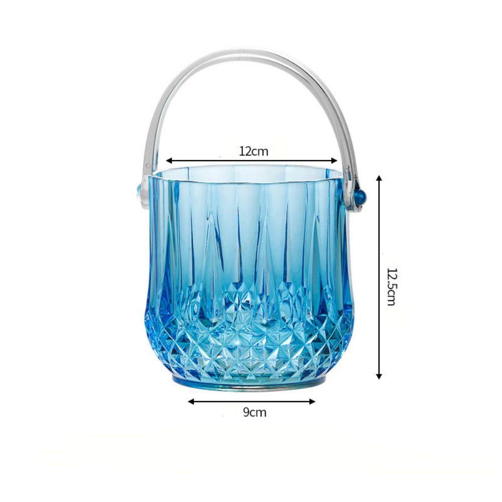 Acrylic Wine Chilling Bucket With Handle Beverage Chilling Tub Champagne Ice Bucket  Party