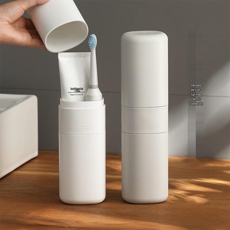 JAJALIN Tragbare Reise-Waschbecher & Zahnbürstenhalter