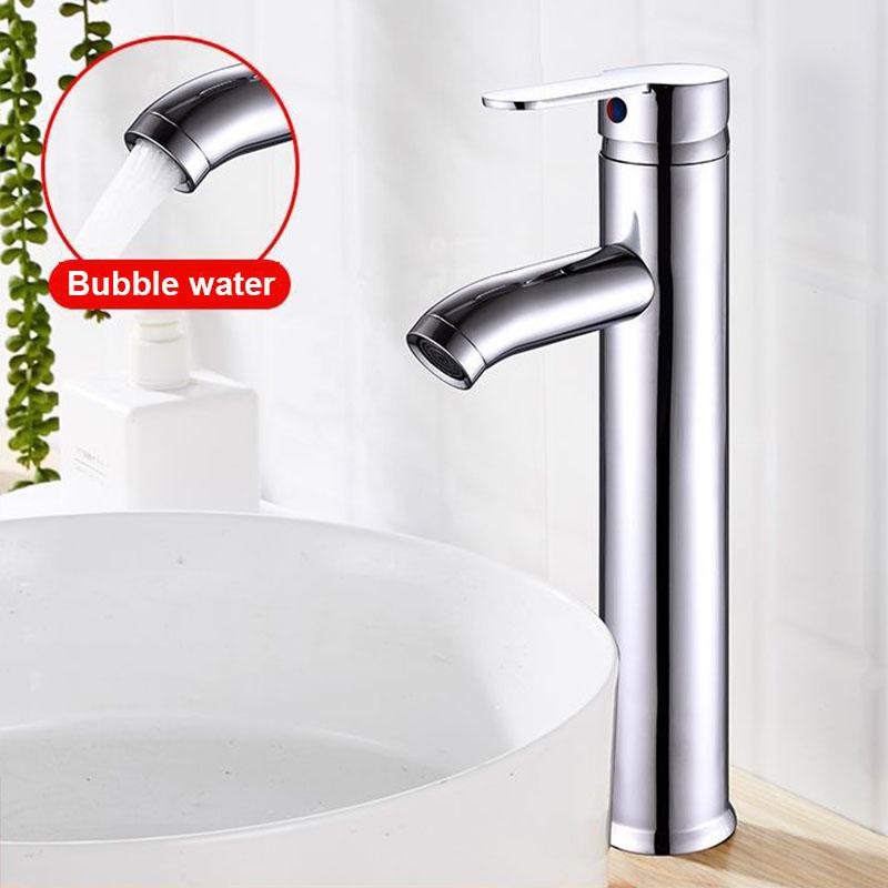 Stainless Steel Black Gold Bathroom Sink Faucet Hot And Cold Water Mixer Tap Single Handle Deck Mounted Washbasin For Bathroom