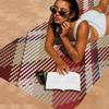 Scottish Tartan Print Beach Towel Colorful Bath Towels For Girl Microfiber Quick Dry Custom Sand Free Beach Yoga Spa Gym Pool