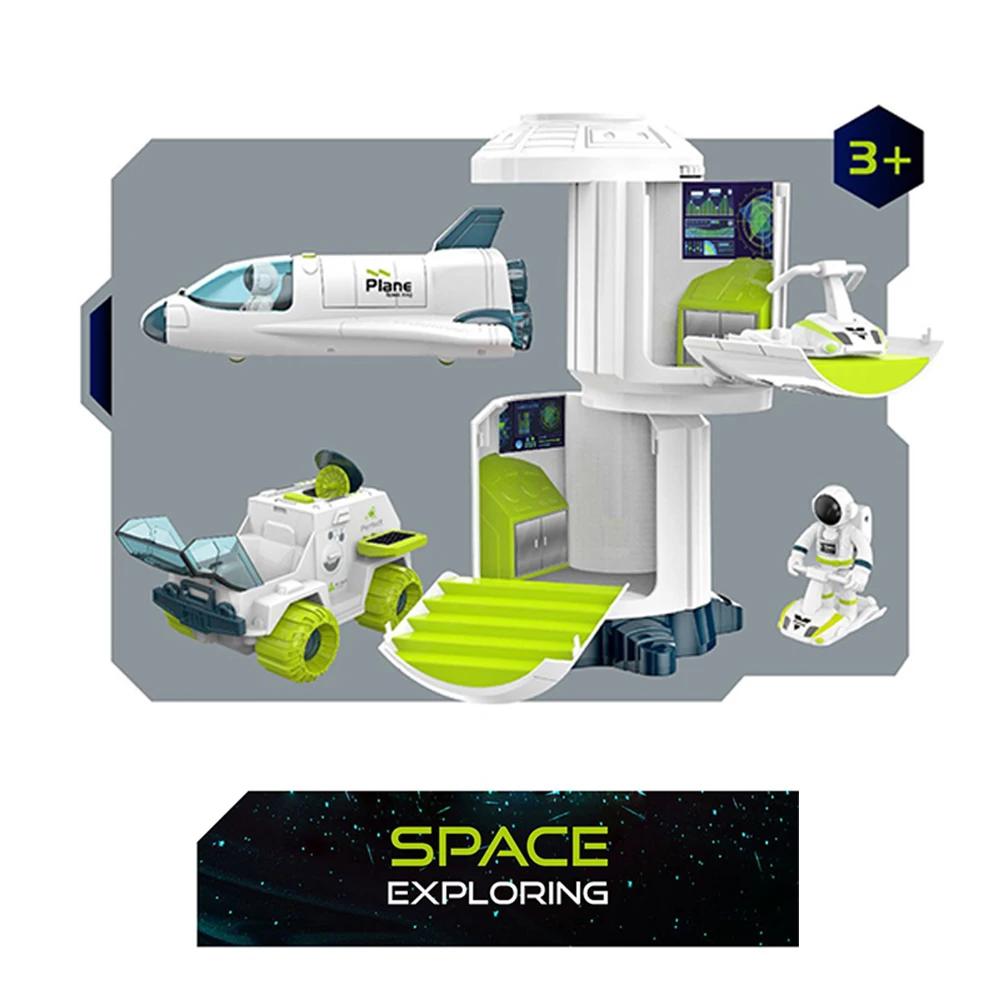 Puzzle Acousto Optic Space Toys Space Model Air Force Shuttle Space Station Rocket Aviation Series Toys Forkids Christmas Gift