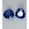 Natural Blue Tanzanite Loose Gemstone 16 Ct Tanzanian Heart Cut Pair for Jewelry Making and Crafts