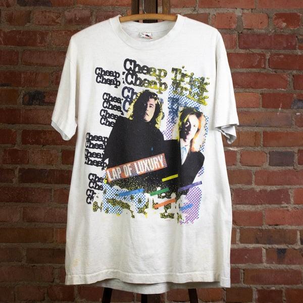 Ретро Футболка унисекс Cheap Trick 1988 Lap of Luxury Концерт S-5XL XXXXL