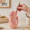 Modern Pen Cup for Office Lotus Leaf Holder, Decorative Pencil Stylish Holder Desk Organizer Supplies Makeup Brushes Desktop Accessory