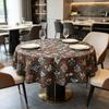 Kitchen Dining Table Living Room Home Use Cotton Fabric Round Tablecloth