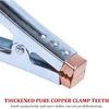 Pure Copper 1500A Jumper Cable Clamp,Heavy Duty, Replacement, Ulated Handle, Durable For Truck Car Batteries (Black + Red) 2PCS