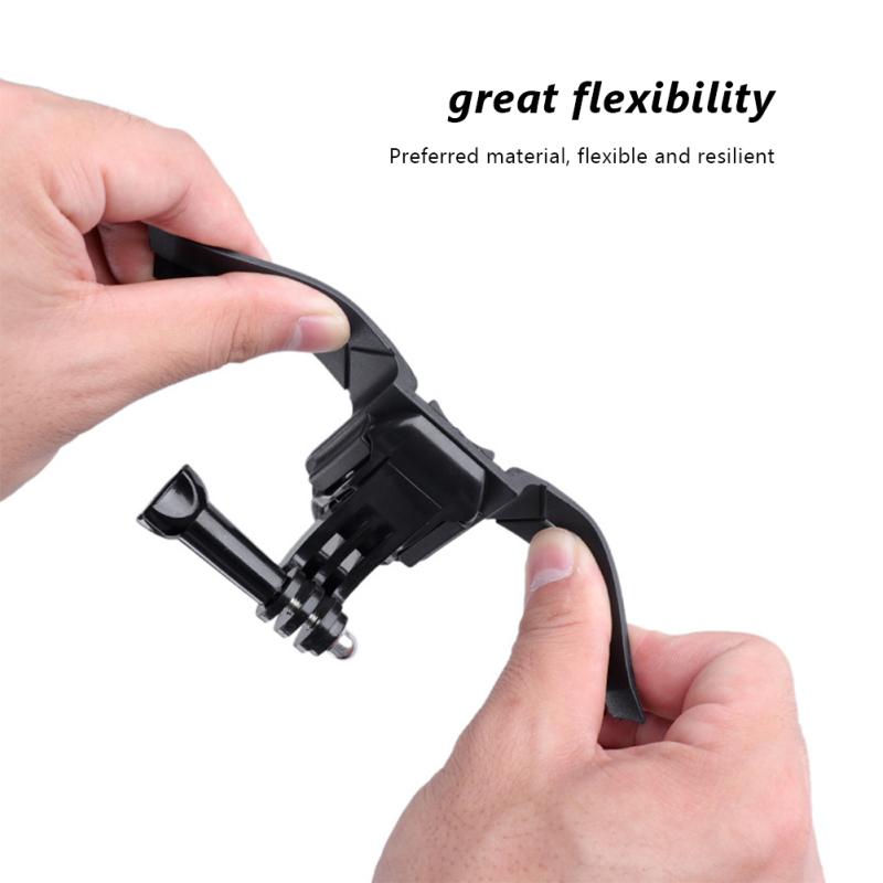 Motorcycle Helmet Chin Stand Mount Holder 360 Degree Rotation Bracket Compatible For Gopro10/9 Dji