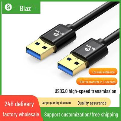 Câble de données Biaz USB 3.0 Haute Vitesse Mâle-à-Mâle pour Disques Durs Mobiles