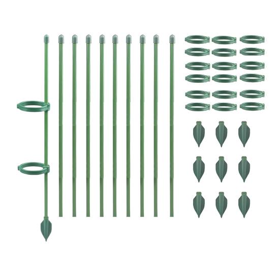 Extendable Plant Stakes Plant Support Stakes Set with Movable Clips Adjustable Monstera Support Stakes for Indoor Outdoor Plants Tomato Orchid
