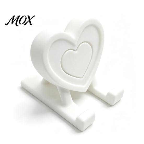 Compact Phone Stand 3D Printed Heart Holder, Love Shape Mobile Holder Stand, Cell Tablet Desk Mount, Valentine s Day Gift Ergonomic белый