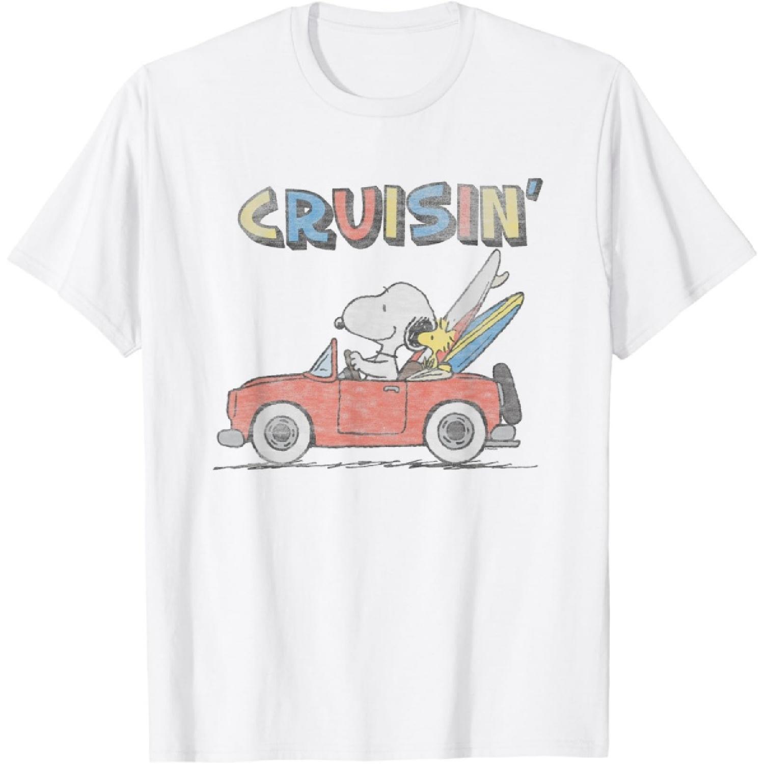 Футболка Peanuts Снупи и Вудсток  В пути  XXXXXL белый