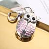 Fashion Keychain Owl Shape Pocket Watch Unisex Vintage Alloy Keyring Clock Fob Watches Key Chain Bag Car Birthday Gifts 1/3/5pcs