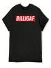 Dilligaf Does It Look Like I Give A T-Shirt Vintage Graphic Tee Anime T-Shirt Funny Gifts Unisexs White T Shirts
