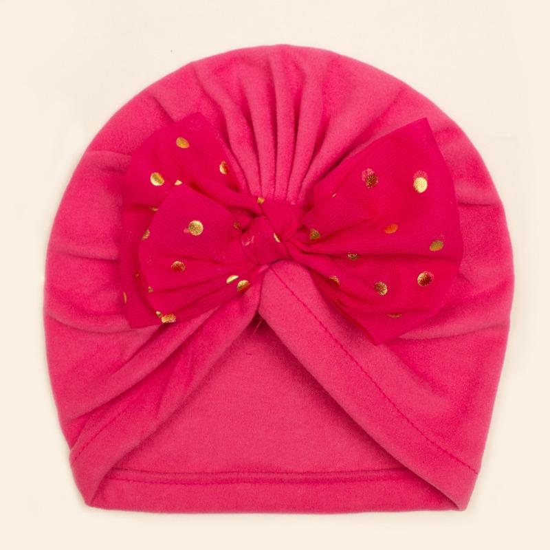 Winter Baby Bow Fleece Hair Cap, Children's Warm and Comfortable Pullover Hat, Baby Hat