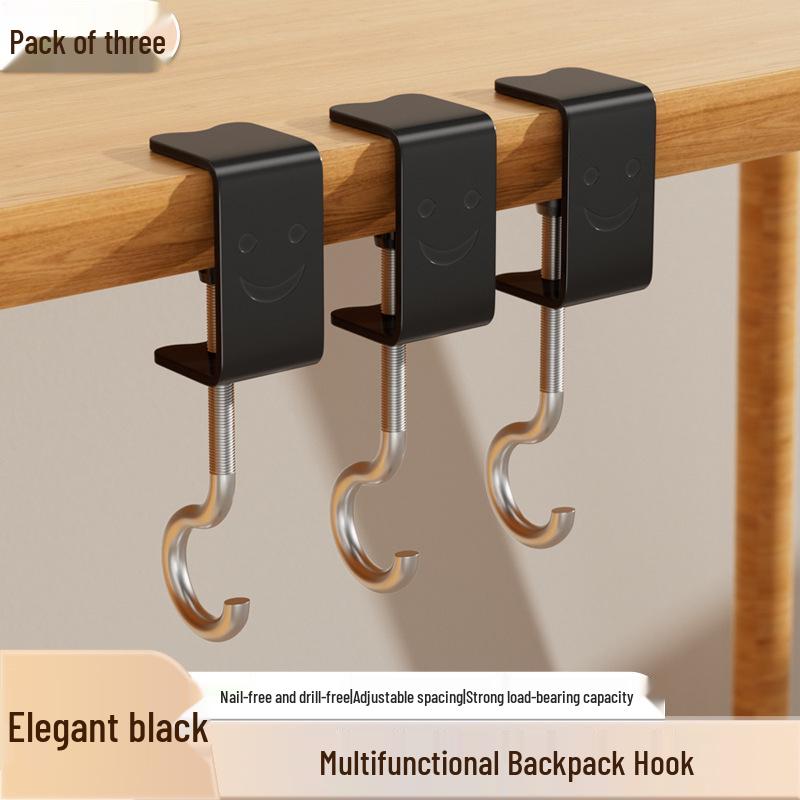Durable Adjustable Non-Adhesive Hook for Schoolbags and More