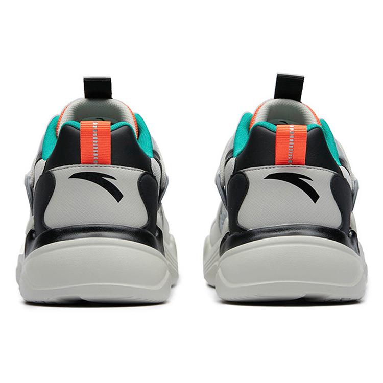 Anta Life Collection Abrasion Resistant Slip Resistant Low top Chunky Sneakers Men's Mist Gray 91938863-4