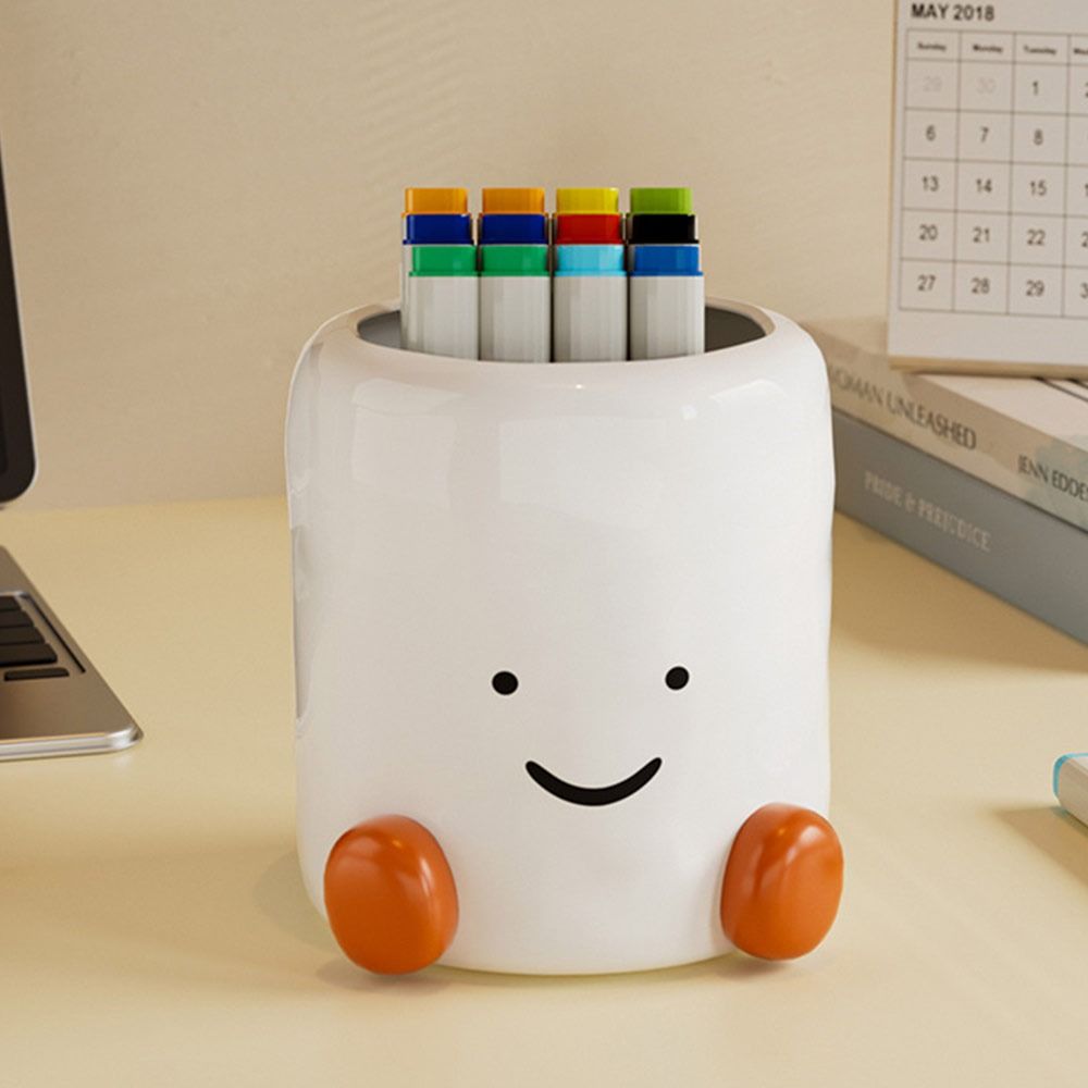 Cartoon Desktop Pen Holder Large Capacity Remote Control Storage Box  for Students Gift