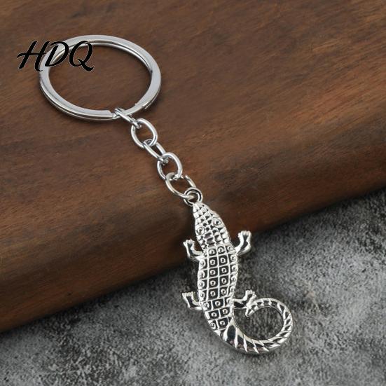 Metal Keychain Pendant Crocodile for Backpack Simulated Animal Car Key Lightweight Ring Decorative Backpacks and Handbags Daily Use Chains