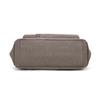 Bolsa Tote de Lona Color Sólida com Múltiplos Bolsos de Grande Capacidade Bolsa de Ombro Feminina Vintage para o Dia a Dia Bolsa Transversal