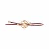 TORY BURCH Circular pattern hollow decoration brass bracelet women's red 144706-600-reddish brown F
