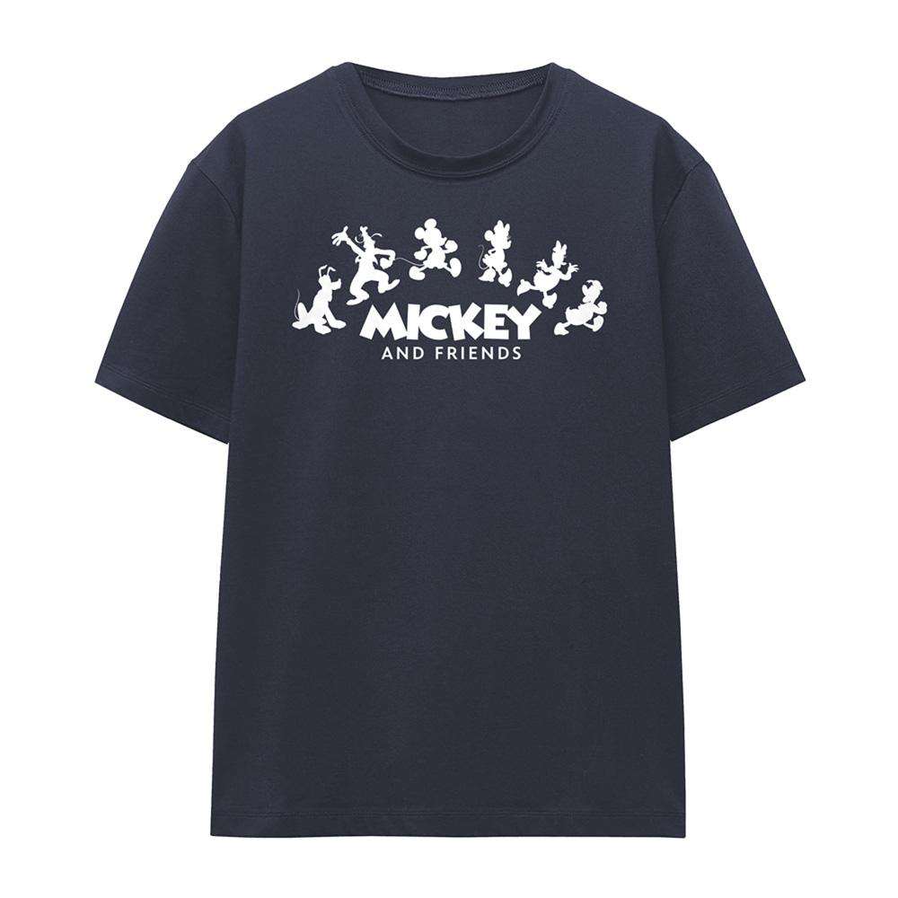 Mickey & Friends Unisex Adult Silhouette T-Shirt