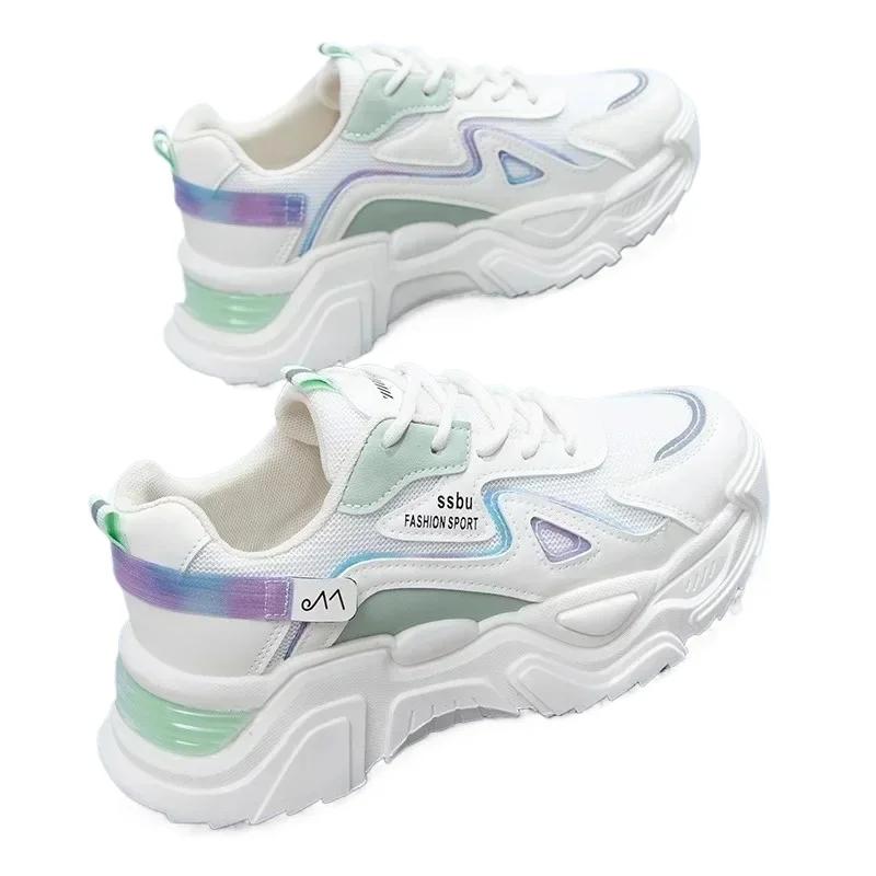 

*2025 женские кроссовки женские плоские туфли на платформе женские зеленые кроссовки для повседневной носки женские массивные кроссовки женская обувь 40