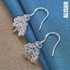 925 Sterling Silber Baumförmiger Anhänger Piercing Ohrringe Modischer Hochzeitsschmuck