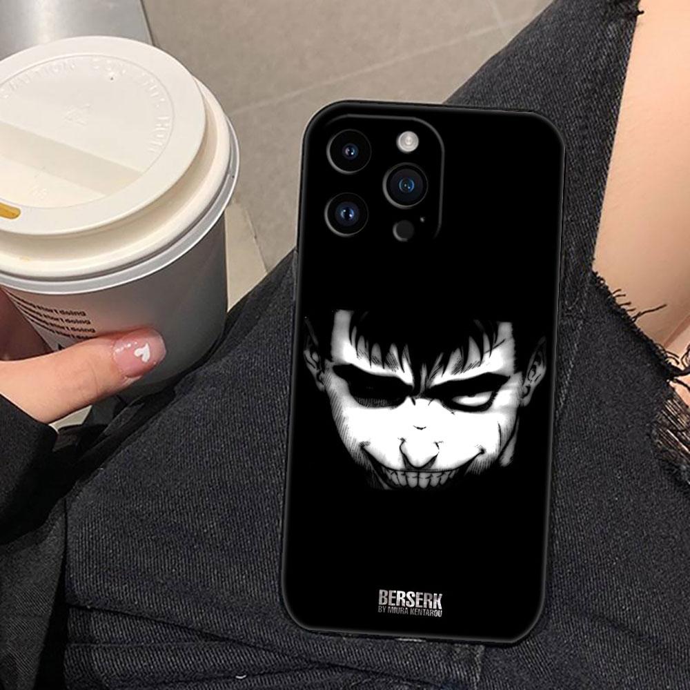 Comic B-Berserk Guts Cover Phone Case For Iphone Apple 17 AIR 16E 16 15 14 13 12 11 Pro XR Max 8 7 Plus TPU Case Funda Shell