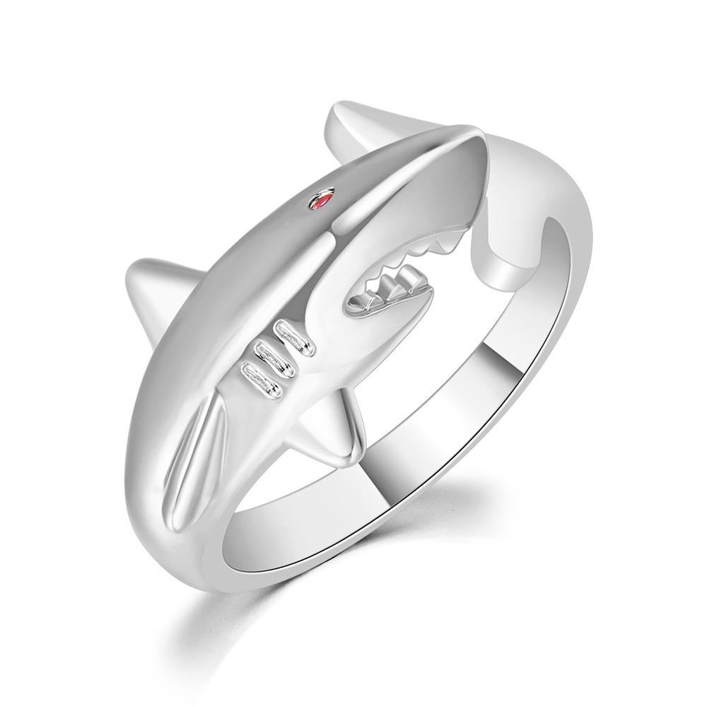 

Gold Color Shark Ring for Men Punk Personality Adjustable Women s Rings Hip Hop Fish Accessories Jewelry Dropship Suppliers R719 resizable