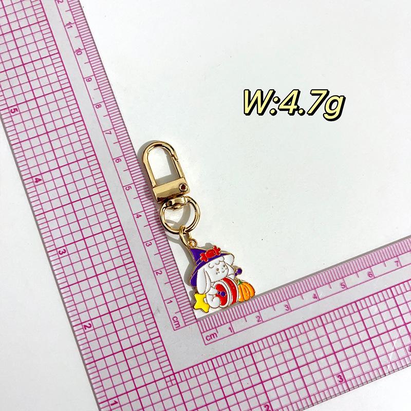 Cartoon Halloween Keychain: Cute Mummy, Pumpkin, Ghost & Skull Pendant