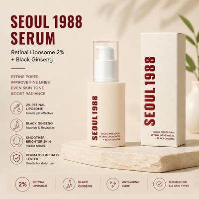 KSECRET SEOUL1988 Retinol Essenz: Anti-Aging Augenfeuchtigkeitscreme gegen Augenringe & Tränensäcke.