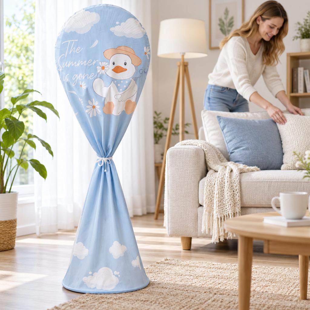 Cover for Floor Fan, Full Wrap Protective Cover for Standing Fan Storage