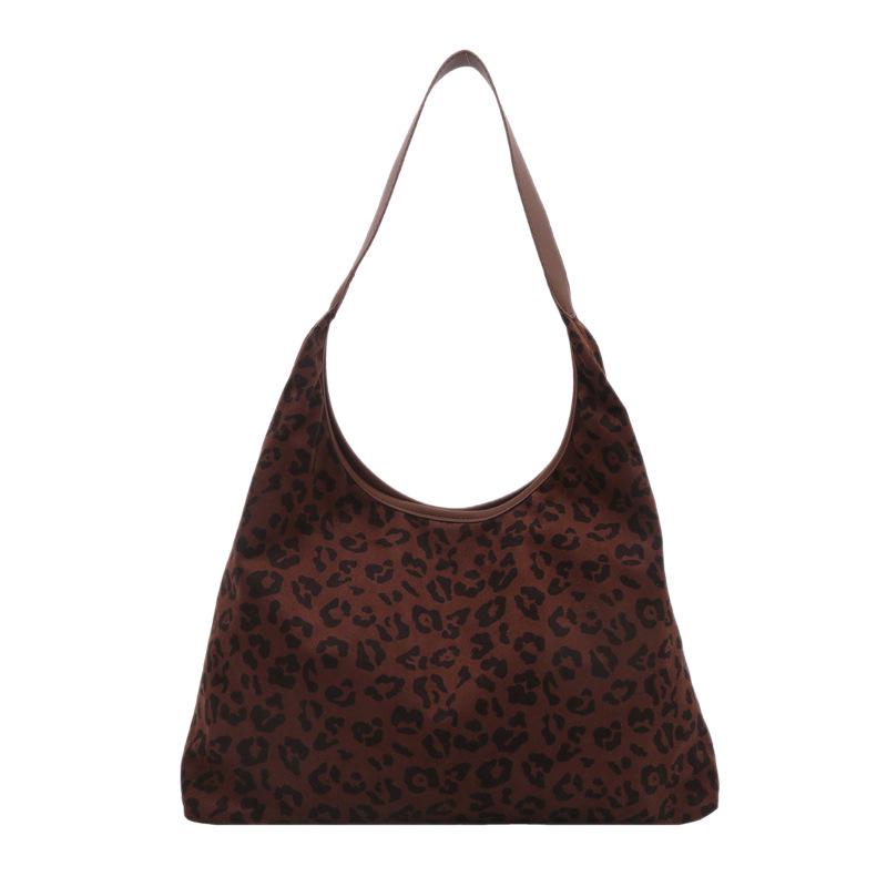 2025 Women's Large Capacity Leopard Print Shoulder Tote & Bucket Bag
