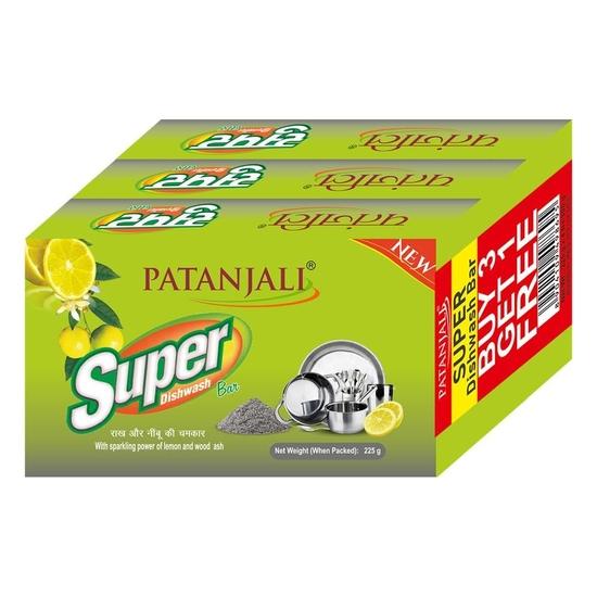 

Patanjali Super Dishwash Bar - 225г (Купи 3, отримай 1)