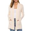 Women Coat Thin Soft Breathable Slim Fit Solid Color Friendly to Skin