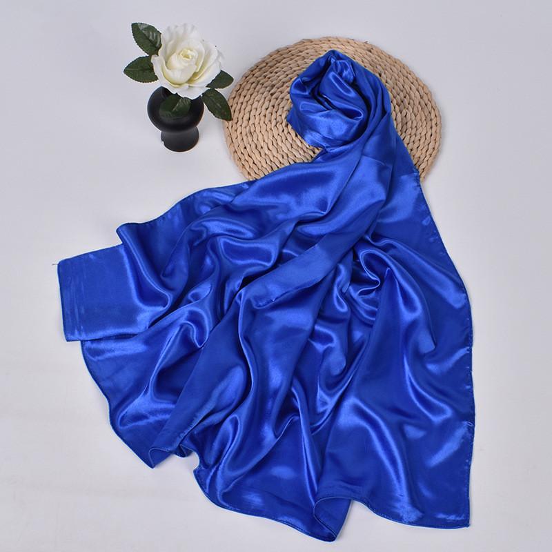 90cm Silk Scarf Scarftop Headwraps For Woman Fashion Four Seasons Hair Accessories Hijab Foulard Bandana Femme Headscarf