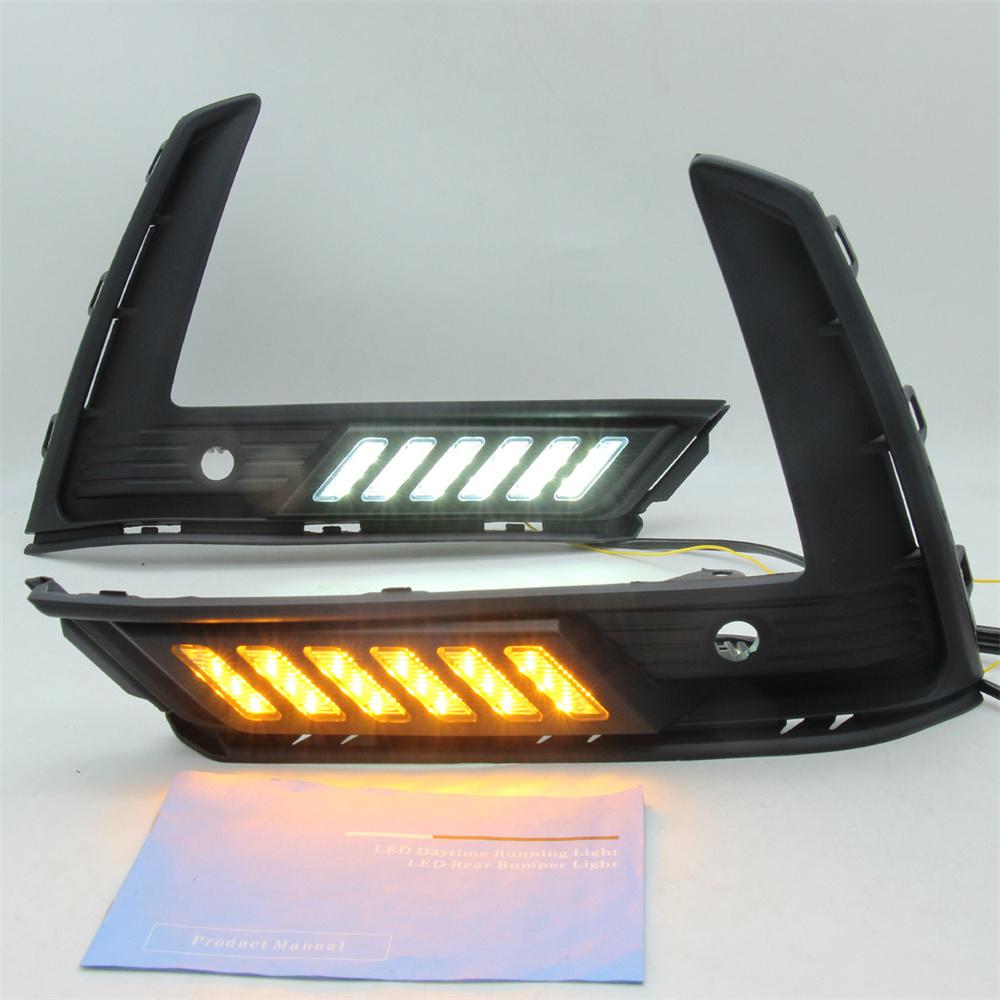 2Pcs LED DRL Turn Signal Fog Lights Kit For Honda CR-V CRV 2023 with Sensor Hole