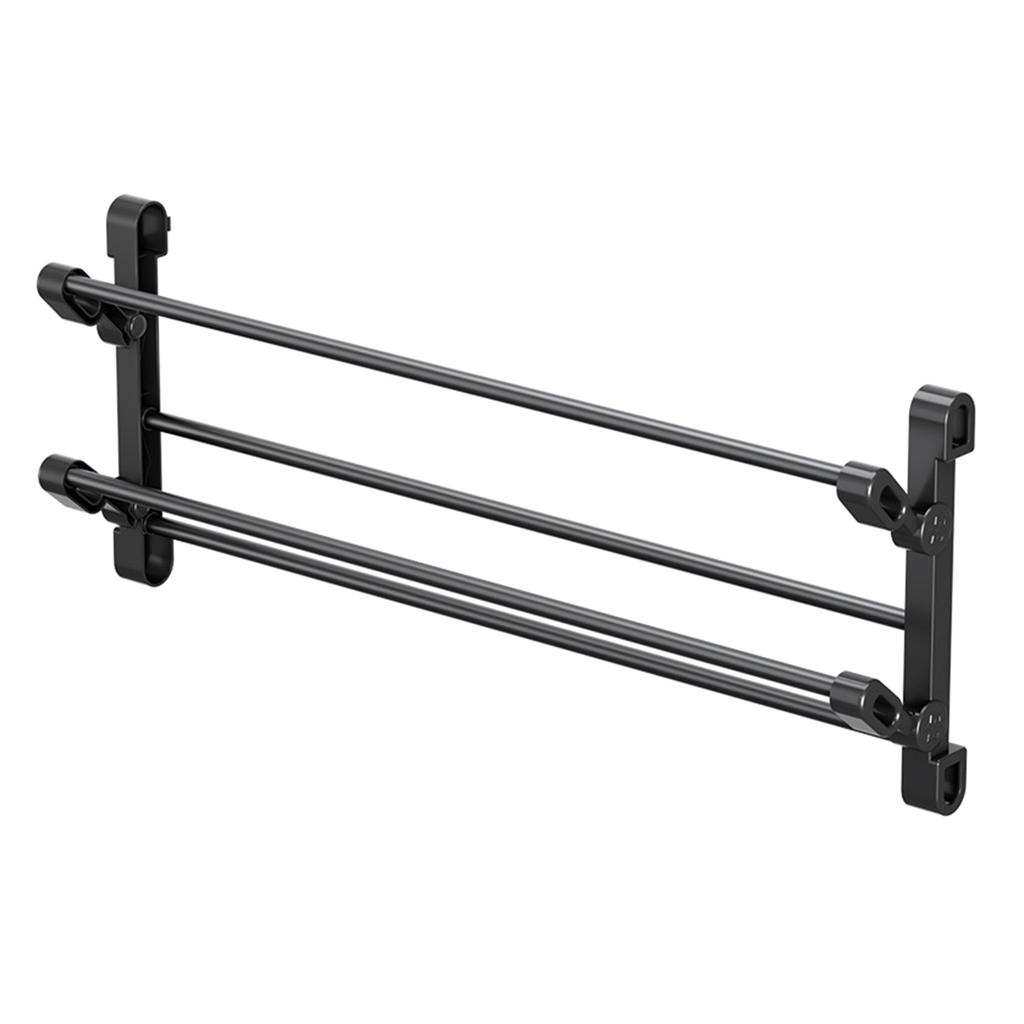 Modern Shoe Organizers 2 Level Foldable Shoe Rack Easy Installation Without Drilling Convenient for Small Space