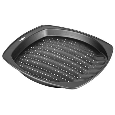 Non Stick French Fry Baking Tray Vented Base Carbon Steel Oven Safe Baking Sheet Crispy Fries Finger Foods Easy Clean
