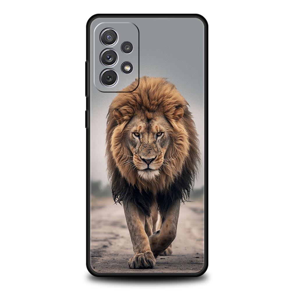 Lion King Animal Phone Case For Samsung Galaxy A17 A07 A55 A35 A25 A15 A05s A33 5G A31 A23 A21s A13 A41 A73 A53 A51 A71 Cover